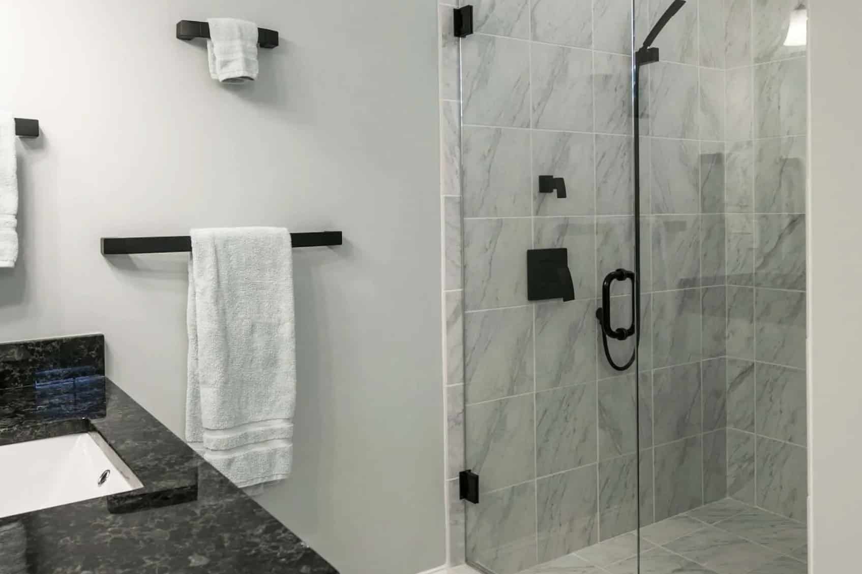 Compact Modern Bathroom With Space-Saving Features