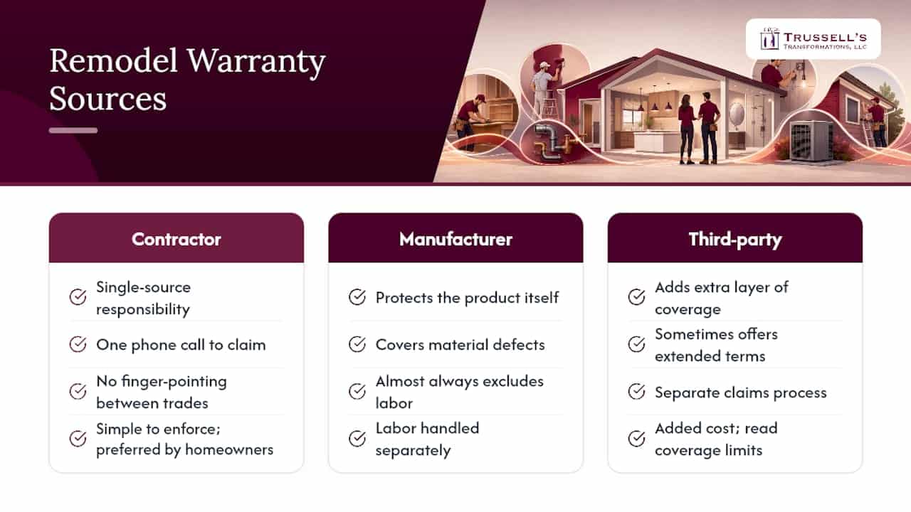 Comparison Diagram Of Remodel Warranty Sources