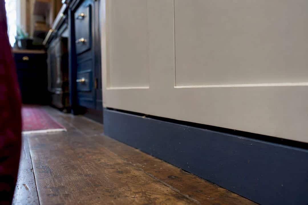Detailed View Of Kitchen Cabinet Toe Kick
