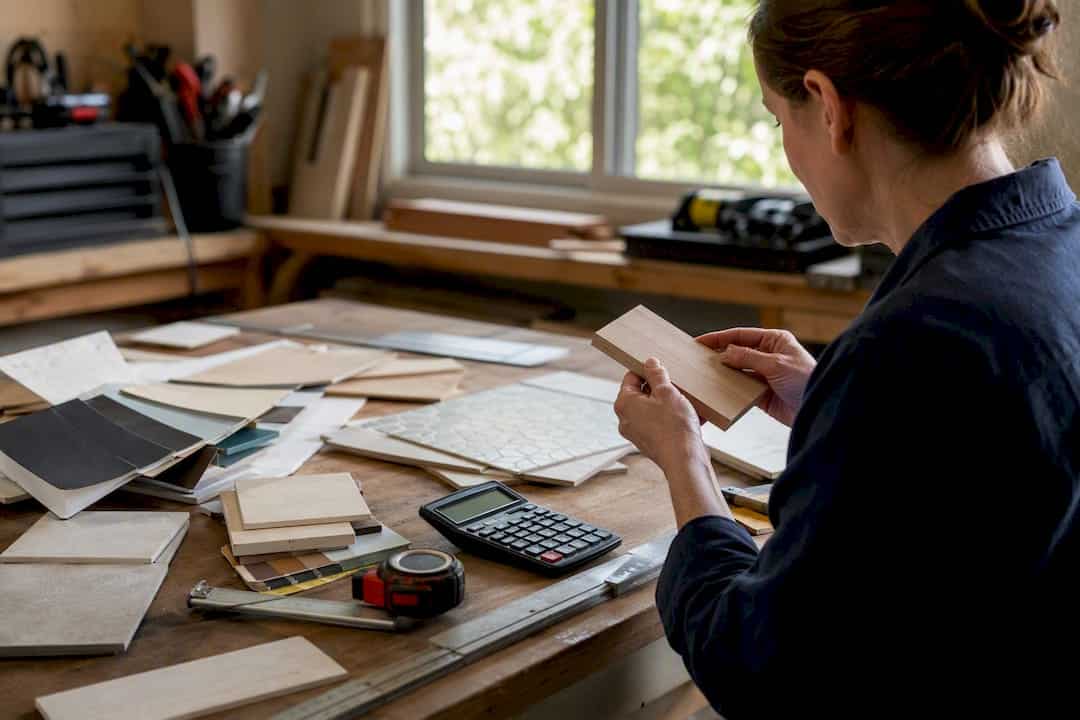 Remodel Materials And Tools On Table