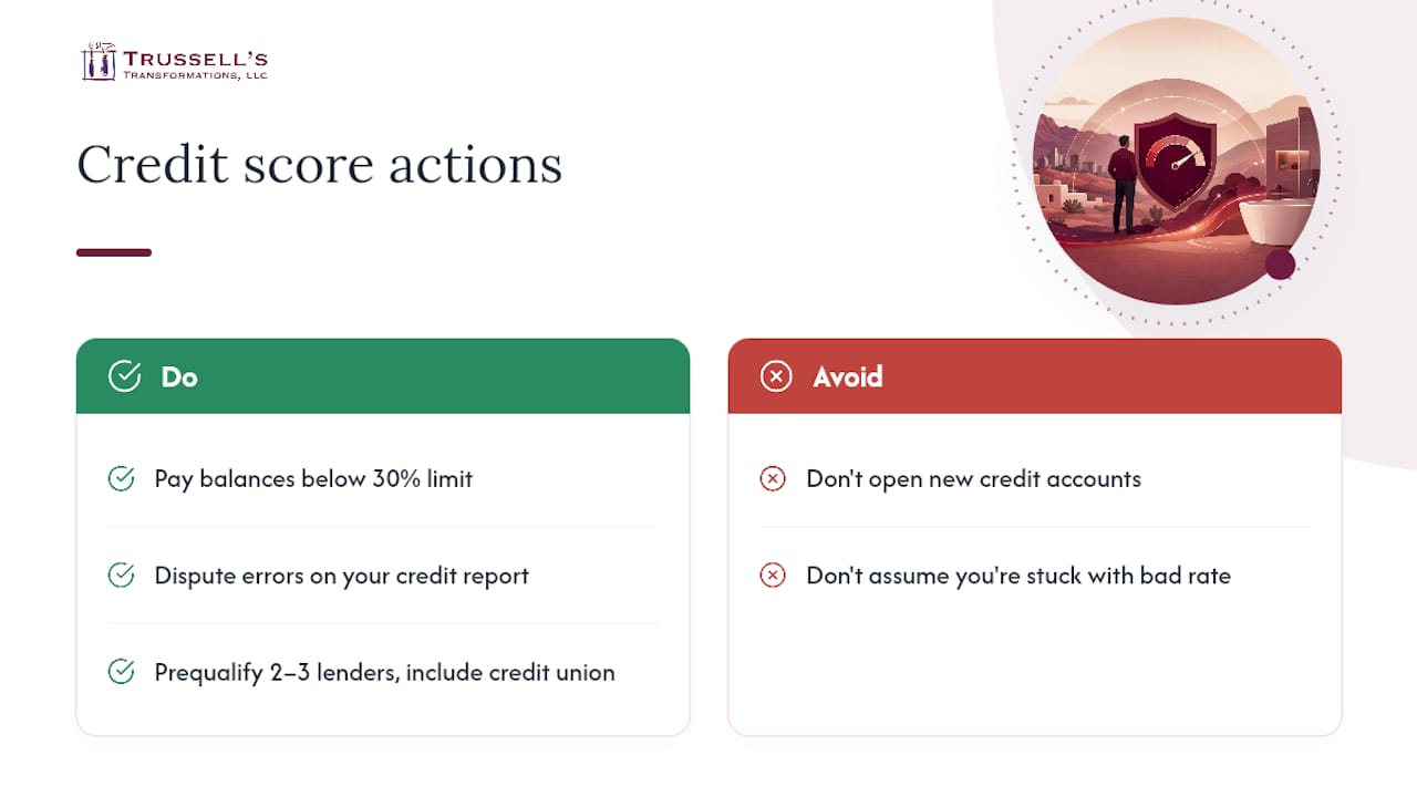 How Does Your Credit Score Affect Your Financing Options? — Overview Diagram