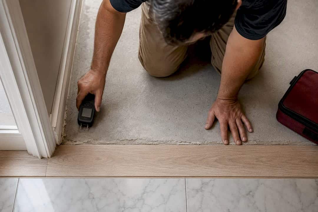 Professional Checking Flooring Subfloor Moisture