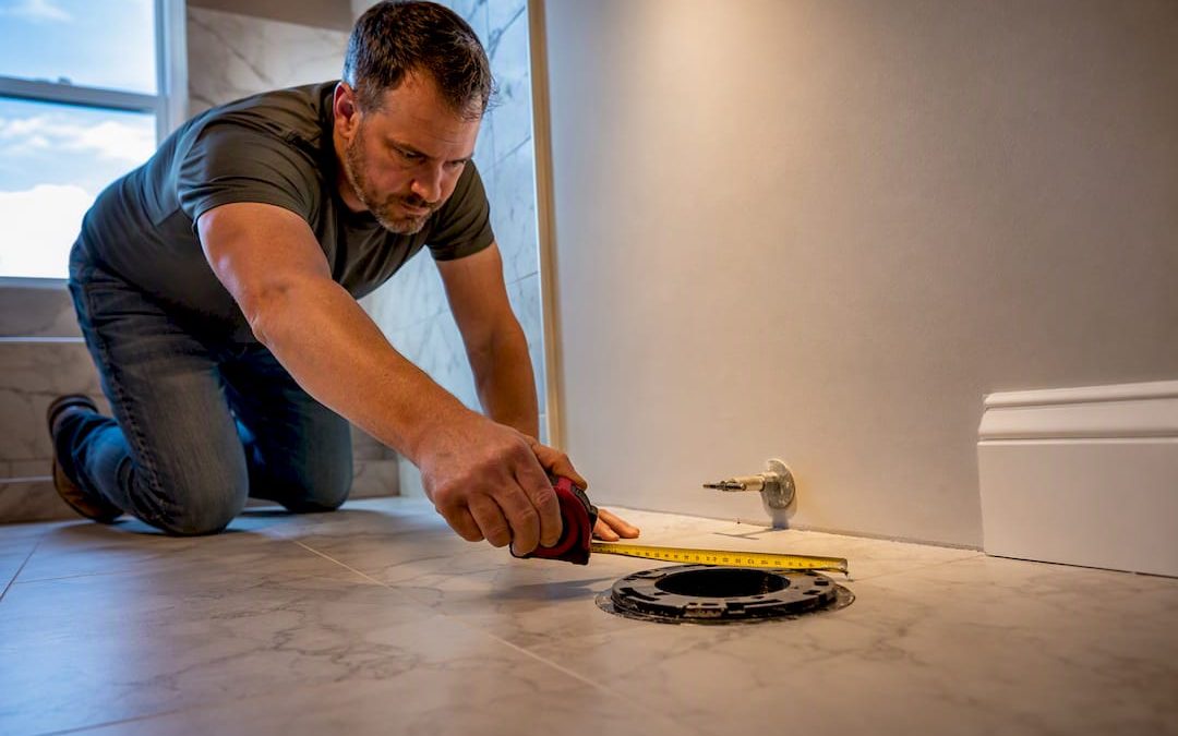 Measuring wall to toilet drain flange