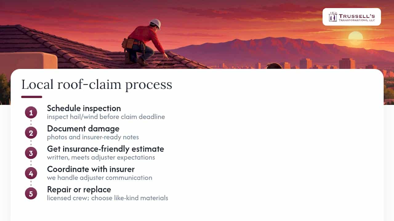 Get Local Help With Your Roof Claim And Repair — Overview Diagram