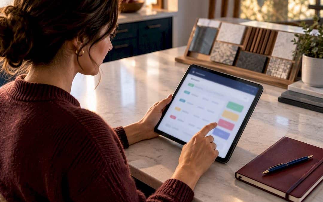Homeowner checking contractor license records